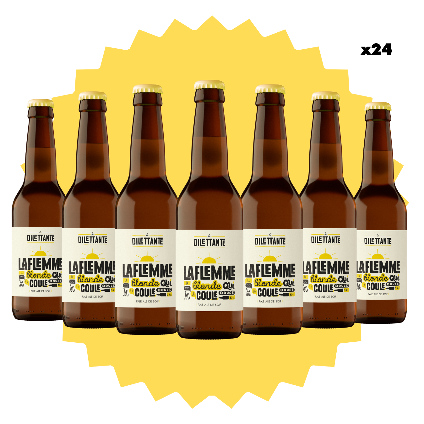 Pack La Flemme - Blonde - Brasserie La Dilettante La Dilettante - 33cl