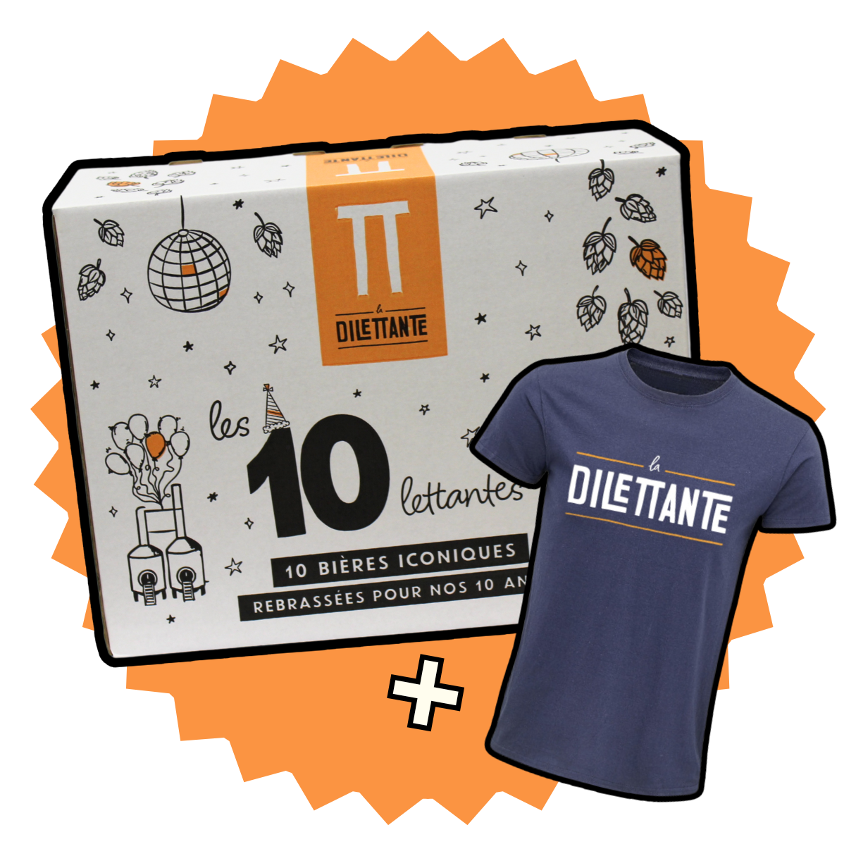 Coffret Anniversaire + T-shirt La Dilettante La Dilettante