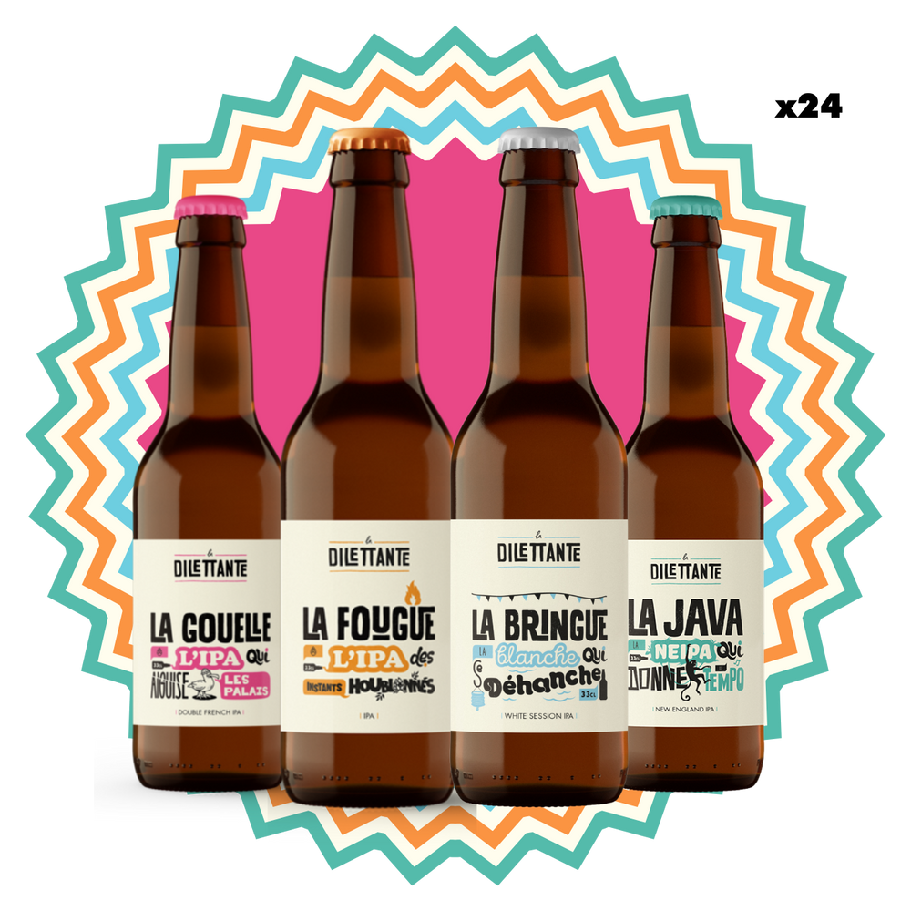 Pack de bières IPA - Brasserie La Dilettante La Dilettante - 33cl