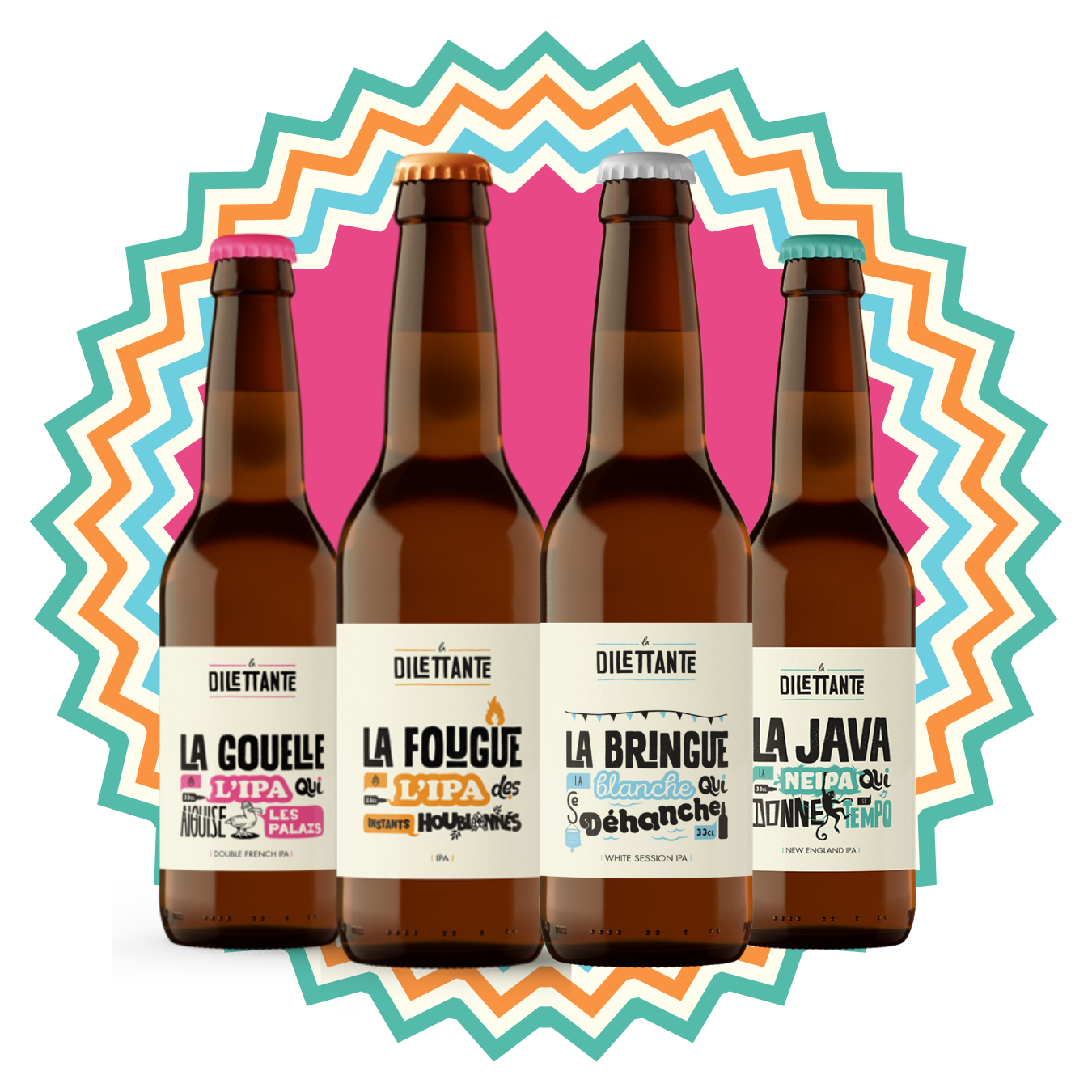 Pack de bières IPA - Brasserie La Dilettante La Dilettante
