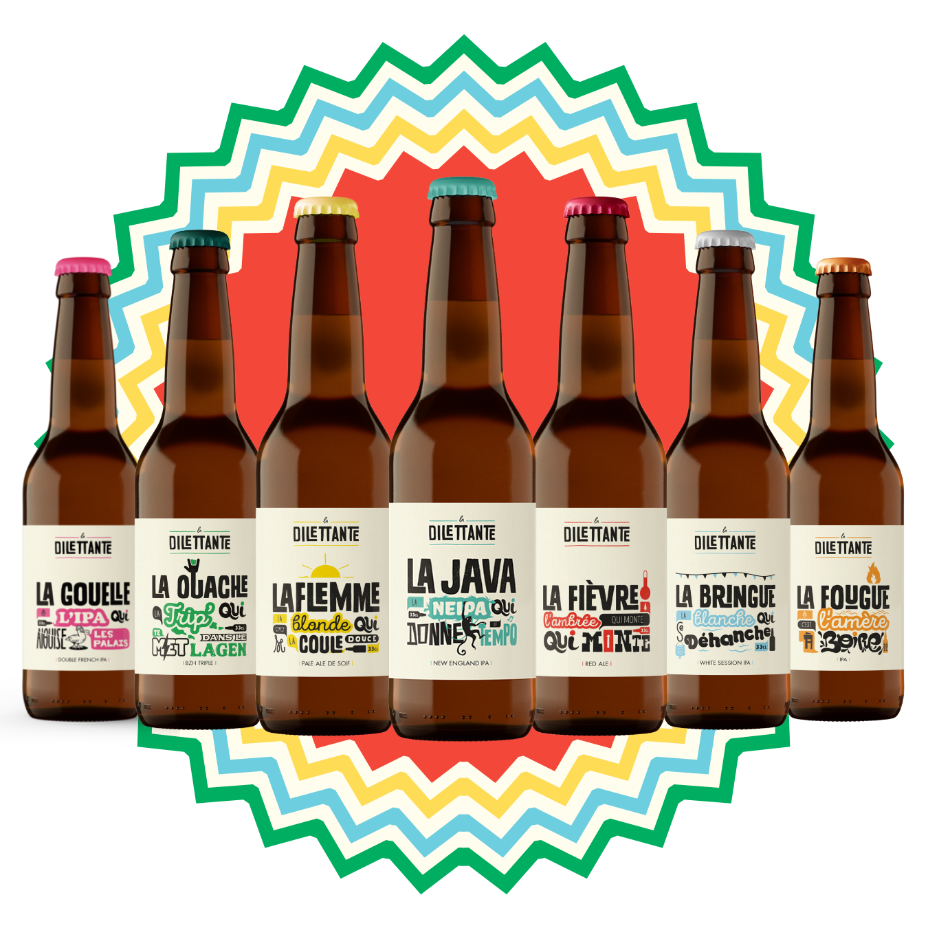 Pack de bières découverte - Brasserie La Dilettante La Dilettante