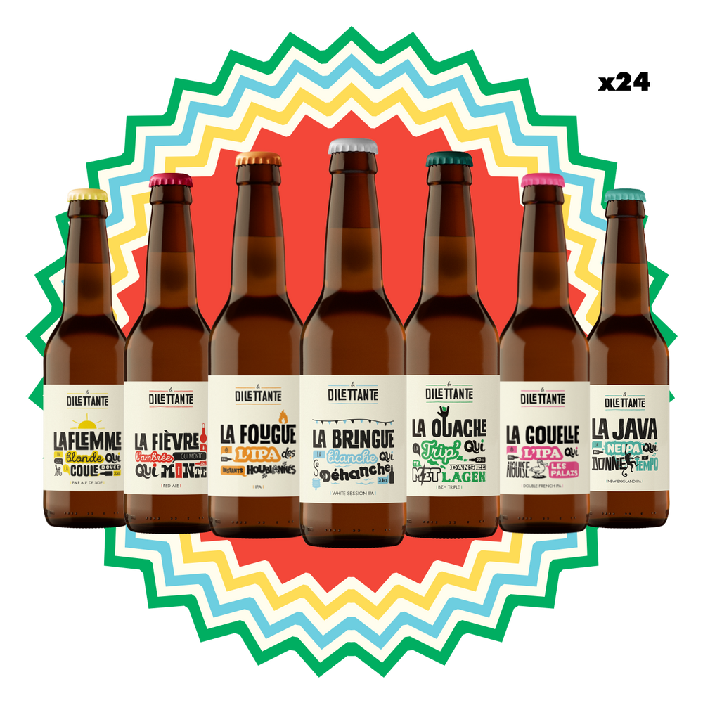 Pack de bières découverte - Brasserie La Dilettante La Dilettante - 33cl