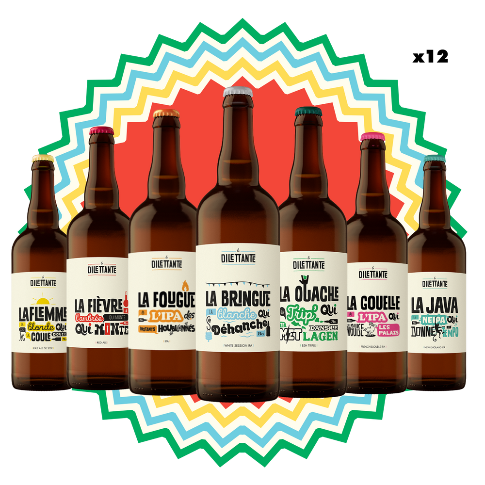 Pack de bières découverte - Brasserie La Dilettante La Dilettante