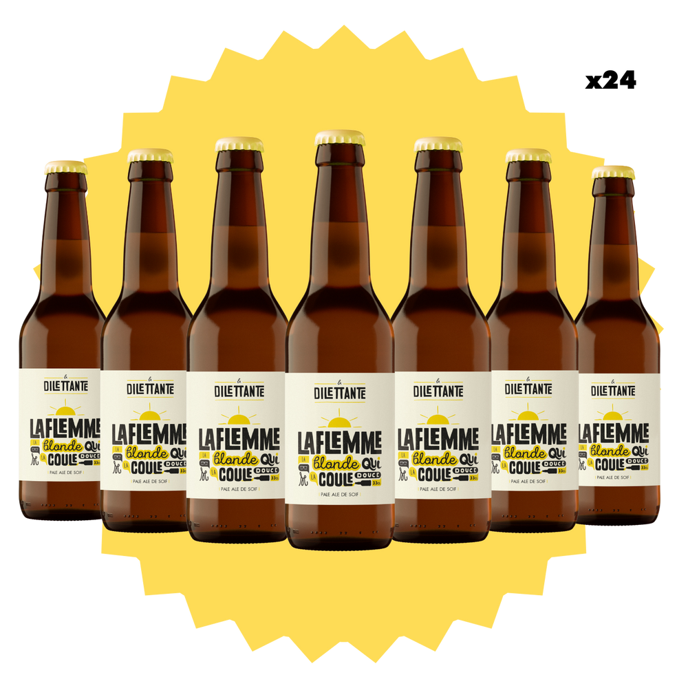 Pack La Flemme - Blonde - Brasserie La Dilettante La Dilettante - 33cl