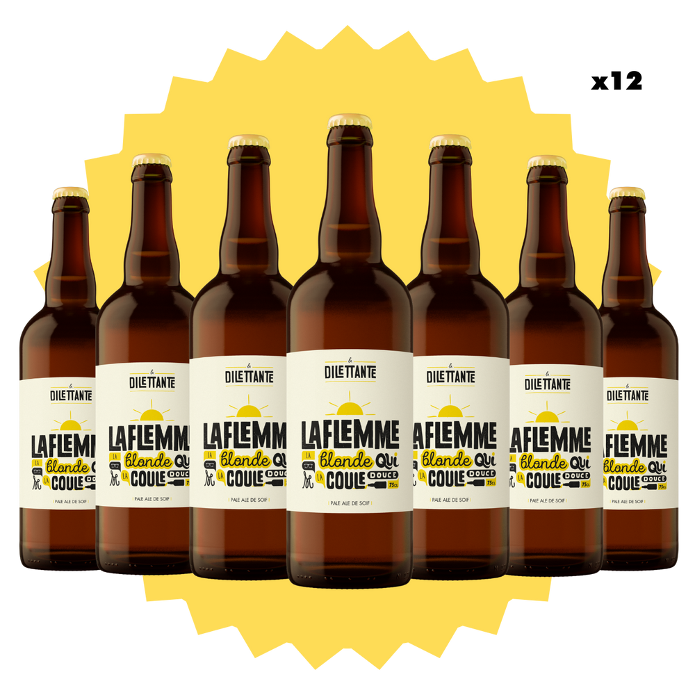 Pack La Flemme - Blonde - Brasserie La Dilettante La Dilettante - 75cl